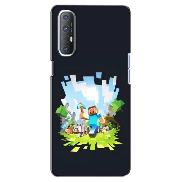 Чехол с принтом «персонажи Minecraft» для OPPO Reno 3 Pro
