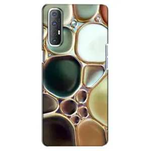 Мраморний чехол на Oppo Reno 3 Pro (VPrint) (Радужний Мрамор)