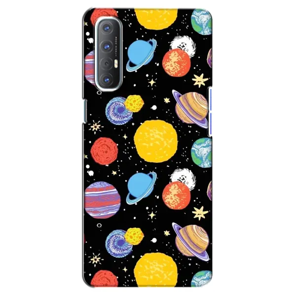 Чехол с принтом «Рисованные планеты» для OPPO Reno 3 Pro