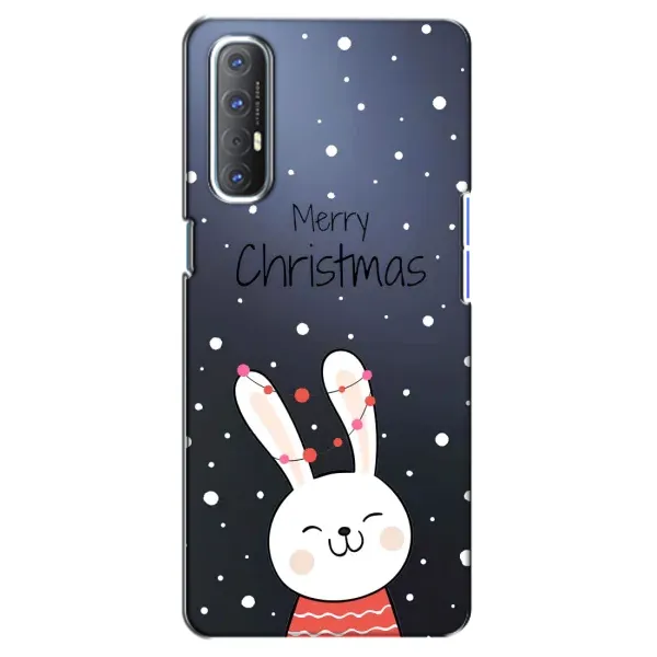Чехол с принтом «Рождественский заяц» для OPPO Reno 3 Pro Чехол с принтом «Рождественский заяц» для OPPO Reno 3 Pro