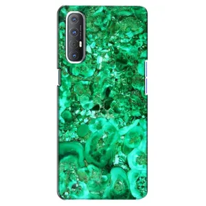 Мраморний чехол на Oppo Reno 3 Pro (VPrint) (Салатовий Мрамор)