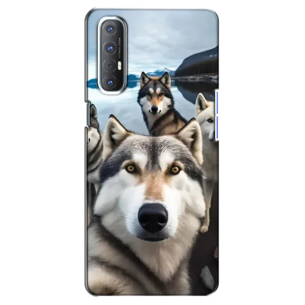 Чехол с принтом «Селфи ХАски» для OPPO Reno 3 Pro