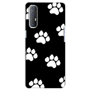 Чехлы с собаками для Oppo Reno 3 Pro (VPrint) (Следы собаки)