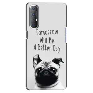 Чехлы с собаками для Oppo Reno 3 Pro (VPrint) (Смешной Мопс)
