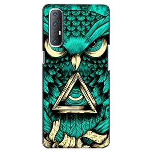 Чохол з пташками на Oppo Reno 3 Pro (VPrint) (Сова з оком)