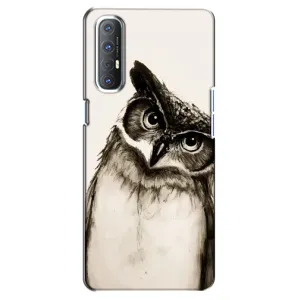 Чохол з пташками на Oppo Reno 3 Pro (VPrint) (Сова)