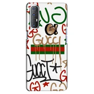 Брендновые Чехлы для Oppo Reno 3 Pro - (PREMIUMPrint) (Стиль GUUCI)