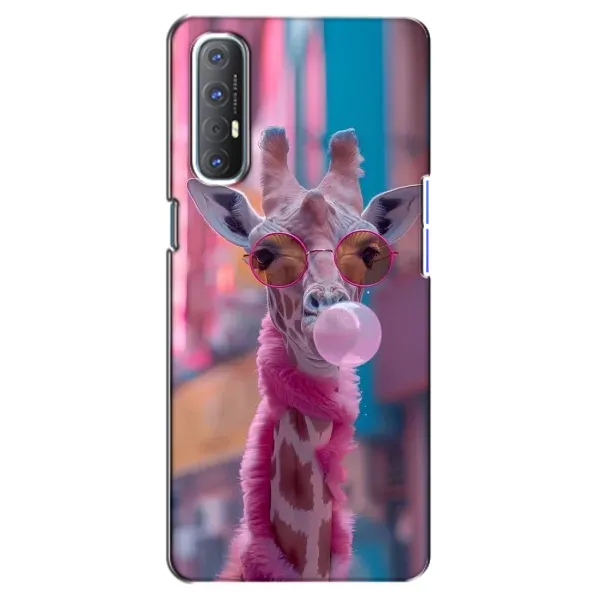 Чехол с принтом «Стильный жирав» для OPPO Reno 3 Pro