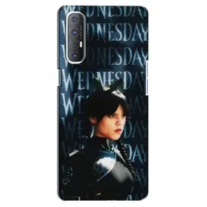 Чохли Венсдей на Oppo Reno 3 Pro Уенсдей (AlphaPrint) (Венздей кішка)