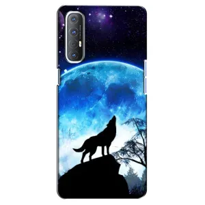 Захисні чохли для OPPO Reno 3 Pro (AlphaPrint) (ХІТ продаж) ВОВК (Вовк на місяць)