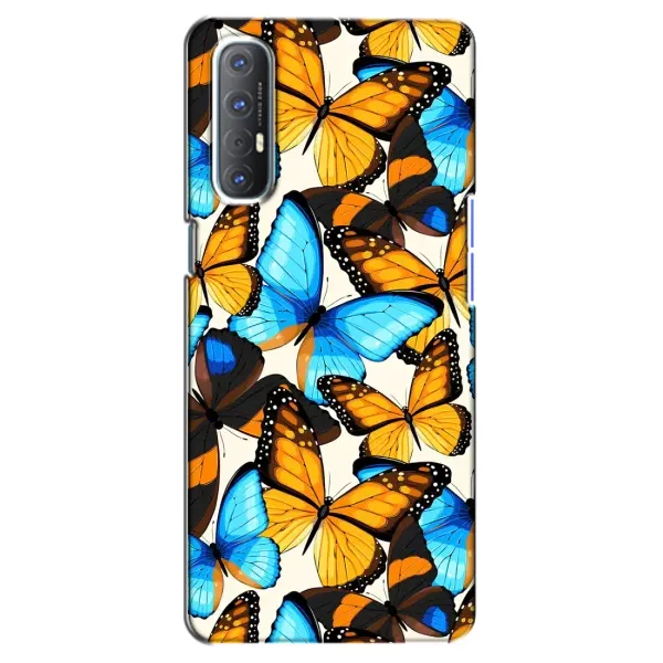 Чехол с принтом «Яркие бабочки» для OPPO Reno 3 Pro