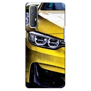 Чохли з Машинами на OPPO Reno 3 Pro (VPrint) (Жовта машина)