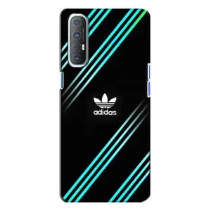 Чохли Адидас для Oppo Reno 3 (AlphaPrint) (Адідас з полосами)