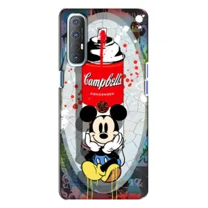 Чехол Disney Mouse Oppo Reno 3 (PREMIUMPrint) (Американский Маус)