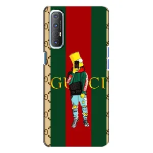 Брендновые Чехлы для Oppo Reno 3 - (PREMIUMPrint) (Барт ГУЧЧИ)