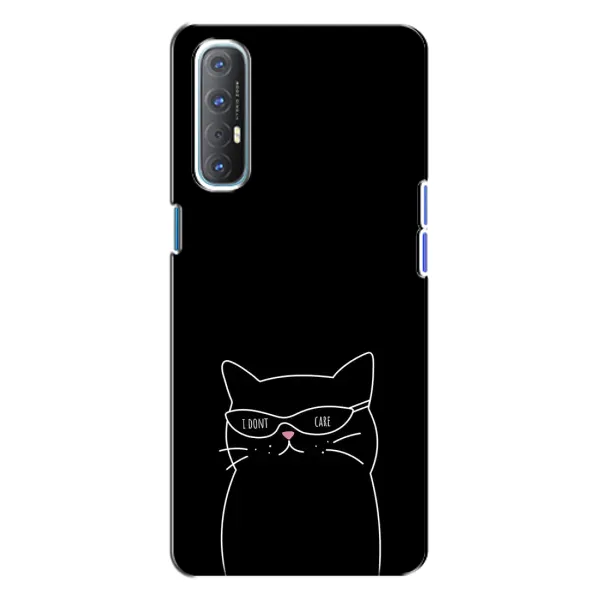 Чехол с принтом «Равнодушный кот» для OPPO Reno 3 Чехол с принтом «Равнодушный кот» для OPPO Reno 3