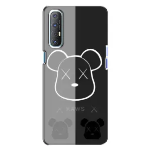 Чехлы для Oppo Reno 3 - Bearbrick Louis Vuitton (PREMIUMPrint) (БеарБрик глаза)