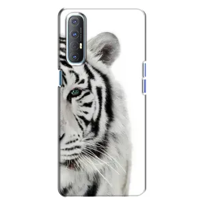 Чехлы с картинками животных Oppo Reno 3 (Белый Тигр)