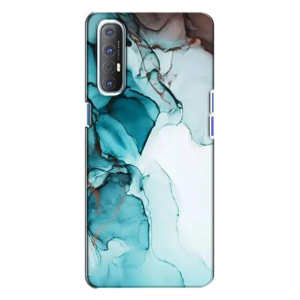 Чохол з принтом «Бірюзовий мрамор» для OPPO Reno 3
