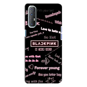 Чехол с музыкальной группой для Oppo Reno 3 (BLACKPINK)