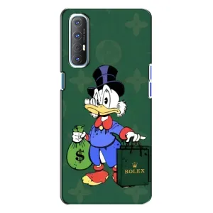 Чехлы для Oppo Reno 3 - Скрудж МакДак Louis Vuitton (PREMIUMPrint) (Богатая Утка)