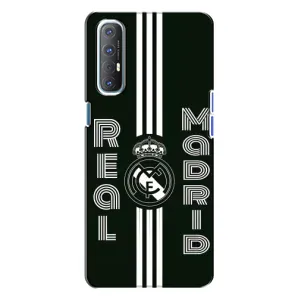 ФК Реал Мадрид чохли для Oppo Reno 3 (AlphaPrint) (чорно білий Реал)