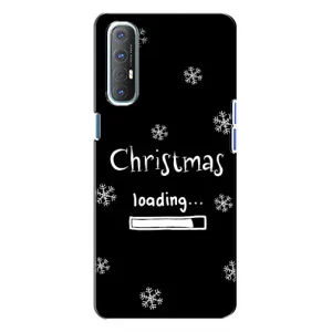 Рождественские, Праздничные Чехлы для Оппо Рено 3 (Christmas loading)