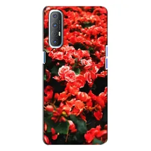 Чохли з квітами для Oppo Reno 3 (VPrint) (Квіти червоні)