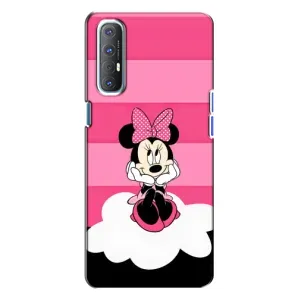 Эксклюзивный чехол для Oppo Reno 3 (AlphaPrint - Мультяшные) (Девочка Maus)