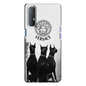 Чехлы VERSACE для Оппо Рено 3 (PREMIUMPrint) (Доберман Версаче)