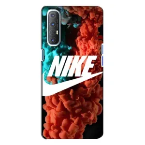 Чохол для Oppo Reno 3 - з принтом Найк (AlphaPrint) (Димчастий найк)