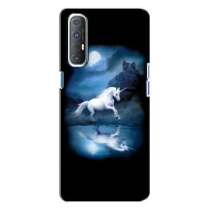 Чохол для OPPO Reno 3 - (Єдинорожки - Новинки) (AlphaPrint) (Єдиноріг)