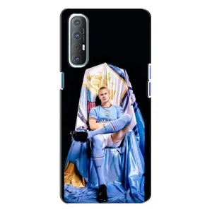 Чехлы с футболистом Ерлинг Холанд для Oppo Reno 3 (AlphaPrint) (футболист Холанн)