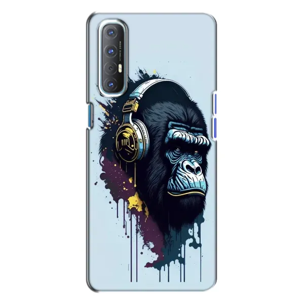 Чехол с принтом «Горилла в наушниках» для OPPO Reno 3 Чехол с принтом «Горилла в наушниках» для OPPO Reno 3