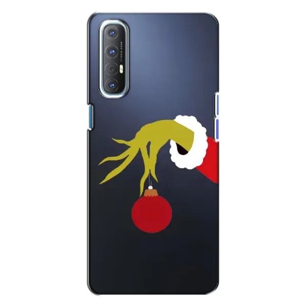 Чохол з принтом «Грінч з іграшкою» для OPPO Reno 3 Чохол з принтом «Грінч з іграшкою» для OPPO Reno 3