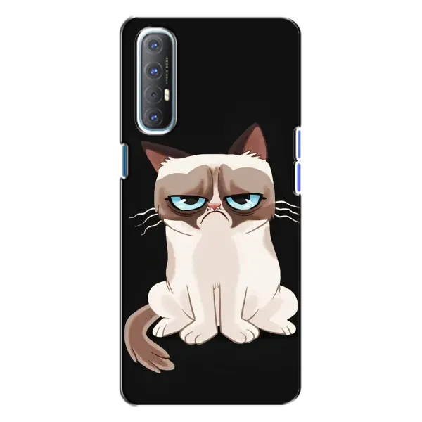 Чохол з принтом «Сумний кіт» для OPPO Reno 3