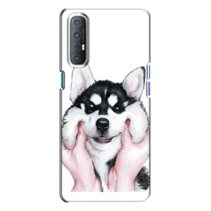 Чехол с Хаски для Oppo Reno 3 - (AlphaPrint)