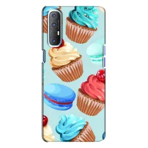 Чохли з фруктами для Oppo Reno 3 (VPrint) (Кексики)