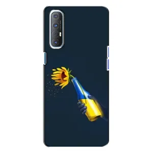 Чехол для Патриота Украины Oppo Reno 3 - (AlphaPrint) (Коктейль молотова)