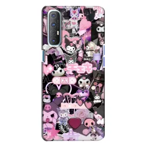 Чохол з кроликом Куромі на Oppo Reno 3 (Колаж Куромі)