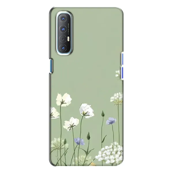 Чохол з принтом «Квіти на зеленому» для OPPO Reno 3 Чохол з принтом «Квіти на зеленому» для OPPO Reno 3