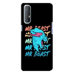 Чехлы Мистер Бист для Оппо Рено 3 (logo Mr beast)