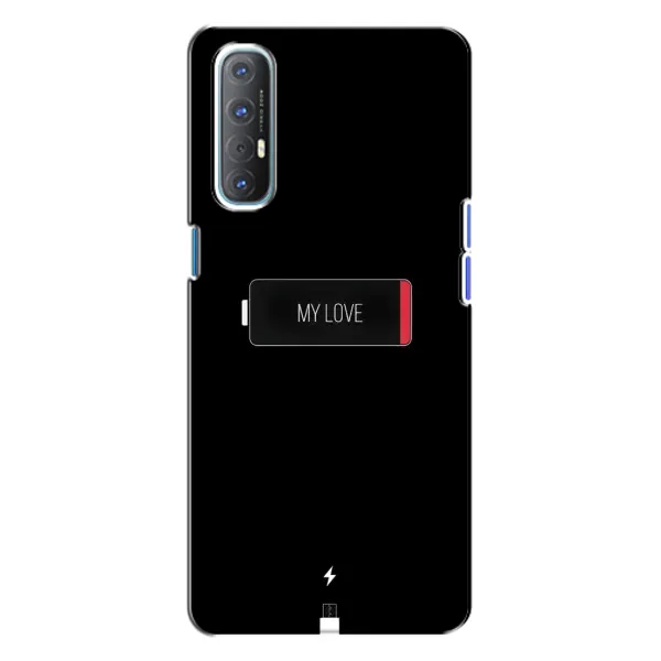 Чохол з принтом «Love battery» для OPPO Reno 3 Чохол з принтом «Love battery» для OPPO Reno 3