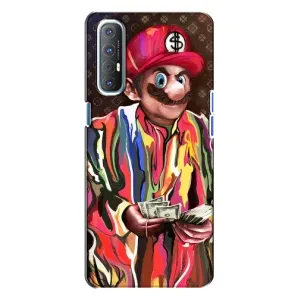 Брендновые Чехлы для Oppo Reno 3 - (PREMIUMPrint) (Mario LV)