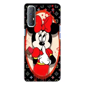 Чехол Disney Mouse Oppo Reno 3 (PREMIUMPrint) (Минни Маус ЛВ)