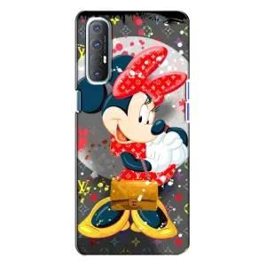 Чехол Disney Mouse Oppo Reno 3 (PREMIUMPrint) (Minni с бантиком)