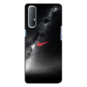 Чохол для Oppo Reno 3 - з принтом Найк (AlphaPrint) (Найк червоний)