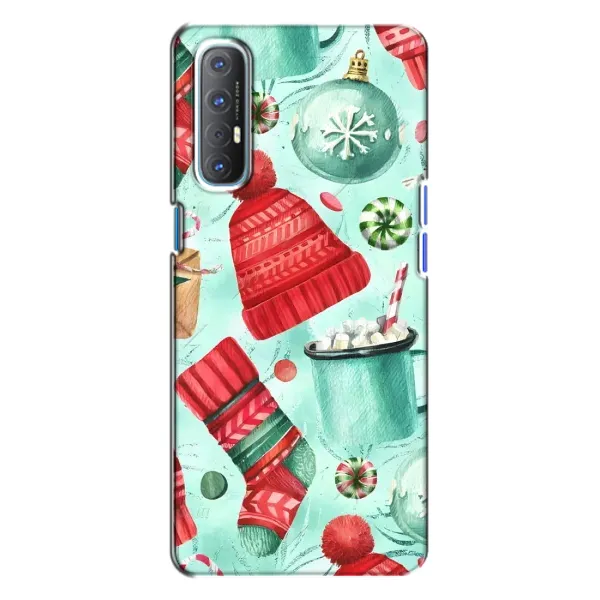 Чехол с принтом «Одежда НГ» для OPPO Reno 3
