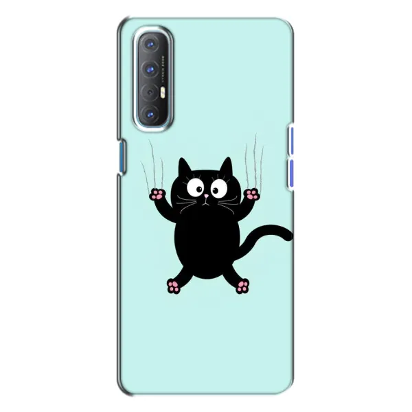 Чохол з принтом «Падаючий кіт» для OPPO Reno 3