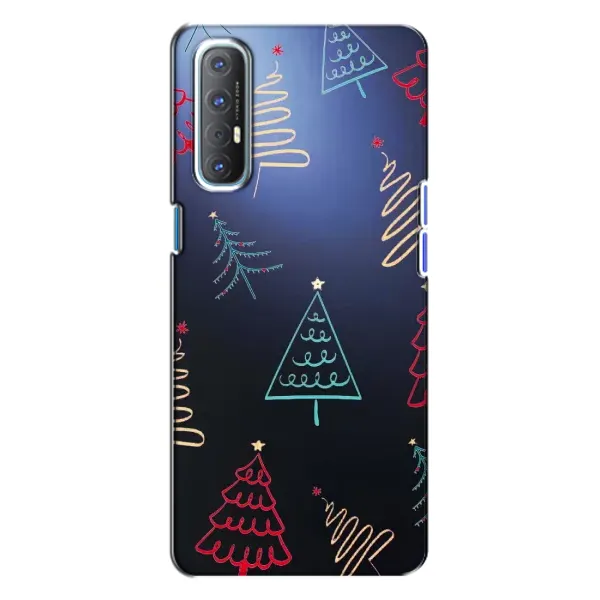 Чохол з принтом «Різдвяні ялинки» для OPPO Reno 3 Чохол з принтом «Різдвяні ялинки» для OPPO Reno 3
